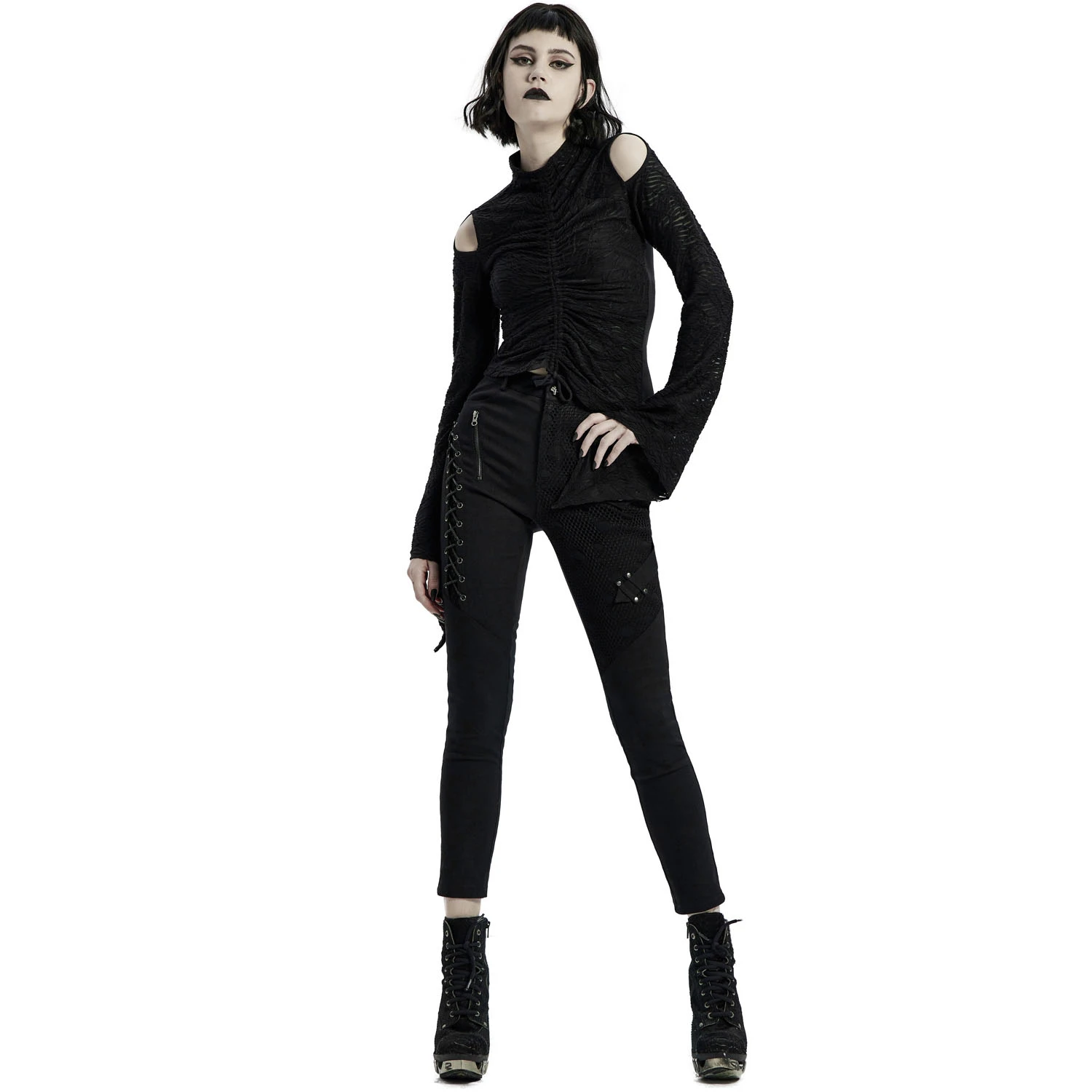 PUNK RAVE Pantalon 'Dark Blood' Noir 6 PUNK RAVE Pantalon 'Dark Blood' Noir – Image 4