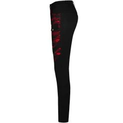 PUNK RAVE Pantalon 'Dark Blood' Noir Et Rouge 31 PUNK RAVE Pantalon 'Dark Blood' Noir Et Rouge -ALCHEMY GOTHIC shop pantalon dark blood noir et rouge 12