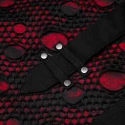 PUNK RAVE Pantalon 'Dark Blood' Noir Et Rouge 33 PUNK RAVE Pantalon 'Dark Blood' Noir Et Rouge -ALCHEMY GOTHIC shop pantalon dark blood noir et rouge 14