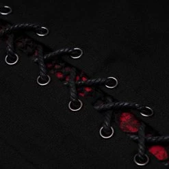 PUNK RAVE Pantalon 'Dark Blood' Noir Et Rouge 34 PUNK RAVE Pantalon 'Dark Blood' Noir Et Rouge -ALCHEMY GOTHIC shop pantalon dark blood noir et rouge 15