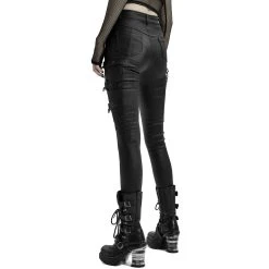 PUNK RAVE Pantalon 'Dark Doll' Noir -ALCHEMY GOTHIC shop pantalon dark doll noir 9