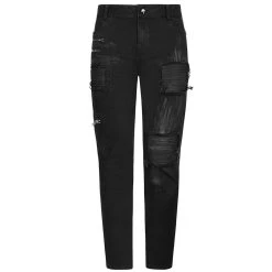 PUNK RAVE Pantalon Decadent 'Black Swamp' Noir -ALCHEMY GOTHIC shop pantalon decadent black swamp noir 11
