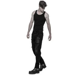 PUNK RAVE Pantalon Decadent 'Black Swamp' Noir -ALCHEMY GOTHIC shop pantalon decadent black swamp noir 4