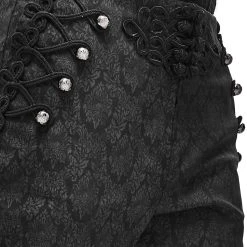 DEVIL FASHION Pantalon 'Desmond' Noir -ALCHEMY GOTHIC shop pantalon desmond noir 11