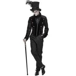 DEVIL FASHION Pantalon 'Desmond' Noir -ALCHEMY GOTHIC shop pantalon desmond noir 2