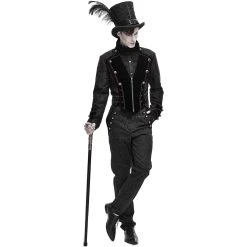 DEVIL FASHION Pantalon 'Desmond' Noir -ALCHEMY GOTHIC shop pantalon desmond noir 3