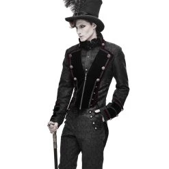 DEVIL FASHION Pantalon 'Desmond' Noir -ALCHEMY GOTHIC shop pantalon desmond noir 4