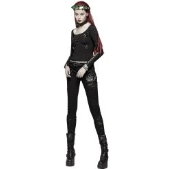 PUNK RAVE Pantalon 'Destruction Unit' Noir -ALCHEMY GOTHIC shop pantalon destruction unit noir 4