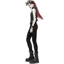 PUNK RAVE Pantalon 'Destruction Unit' Noir -ALCHEMY GOTHIC shop pantalon destruction unit noir 6