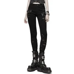 PUNK RAVE Pantalon 'Destruction Unit' Noir -ALCHEMY GOTHIC shop pantalon destruction unit noir 7
