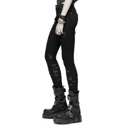 PUNK RAVE Pantalon 'Destruction Unit' Noir -ALCHEMY GOTHIC shop pantalon destruction unit noir 9