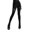 PUNK RAVE Pantalon Déstructuré 'Gehenna' En Jean Noir 2 PUNK RAVE Pantalon Déstructuré 'Gehenna' En Jean Noir -ALCHEMY GOTHIC shop pantalon destructure gehenna en jean noir