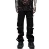 PUNK RAVE Pantalon 'Double Jeu' Noir -ALCHEMY GOTHIC shop pantalon double jeu noir