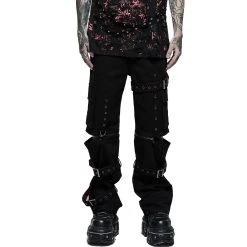 PUNK RAVE Pantalon 'Double Jeu' Noir