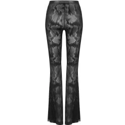 PUNK RAVE Pantalon Evasé 'Serpentine' Noir -ALCHEMY GOTHIC shop pantalon evase serpentine noir 10