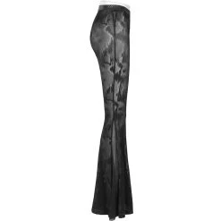PUNK RAVE Pantalon Evasé 'Serpentine' Noir -ALCHEMY GOTHIC shop pantalon evase serpentine noir 11