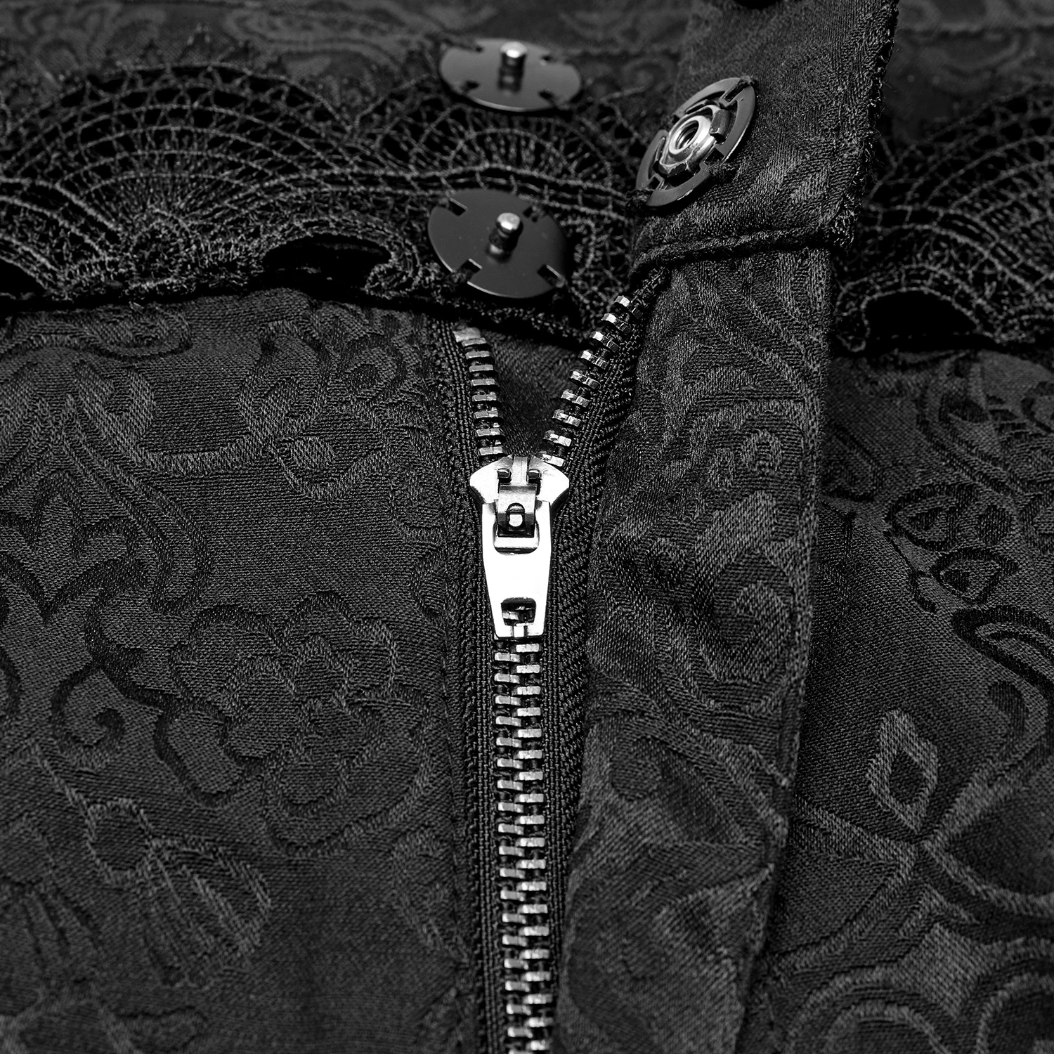 PUNK RAVE Pantalon 'Goth Blood' En Jacquard Noir 14 PUNK RAVE Pantalon 'Goth Blood' En Jacquard Noir – Image 12