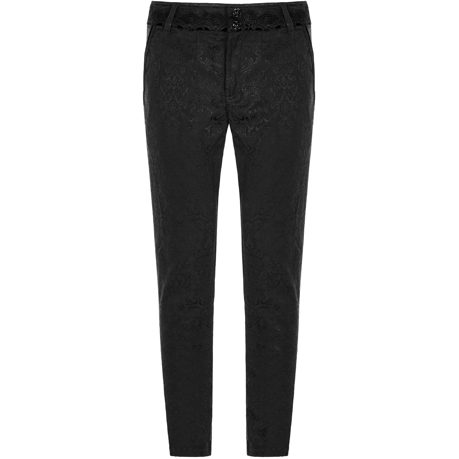 PUNK RAVE Pantalon 'Goth Blood' En Jacquard Noir 9 PUNK RAVE Pantalon 'Goth Blood' En Jacquard Noir – Image 7