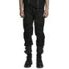 PUNK RAVE Pantalon 'Goth Distressed' Noir 1 PUNK RAVE Pantalon 'Goth Distressed' Noir -ALCHEMY GOTHIC shop pantalon goth distressed noir