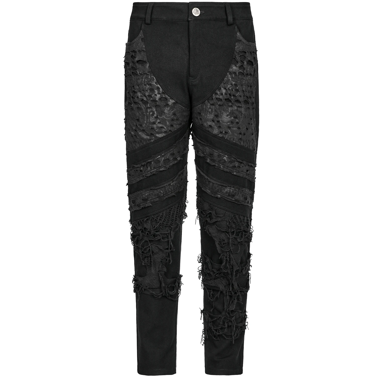 PUNK RAVE Pantalon 'Goth Distressed' Noir 15 PUNK RAVE Pantalon 'Goth Distressed' Noir – Image 13