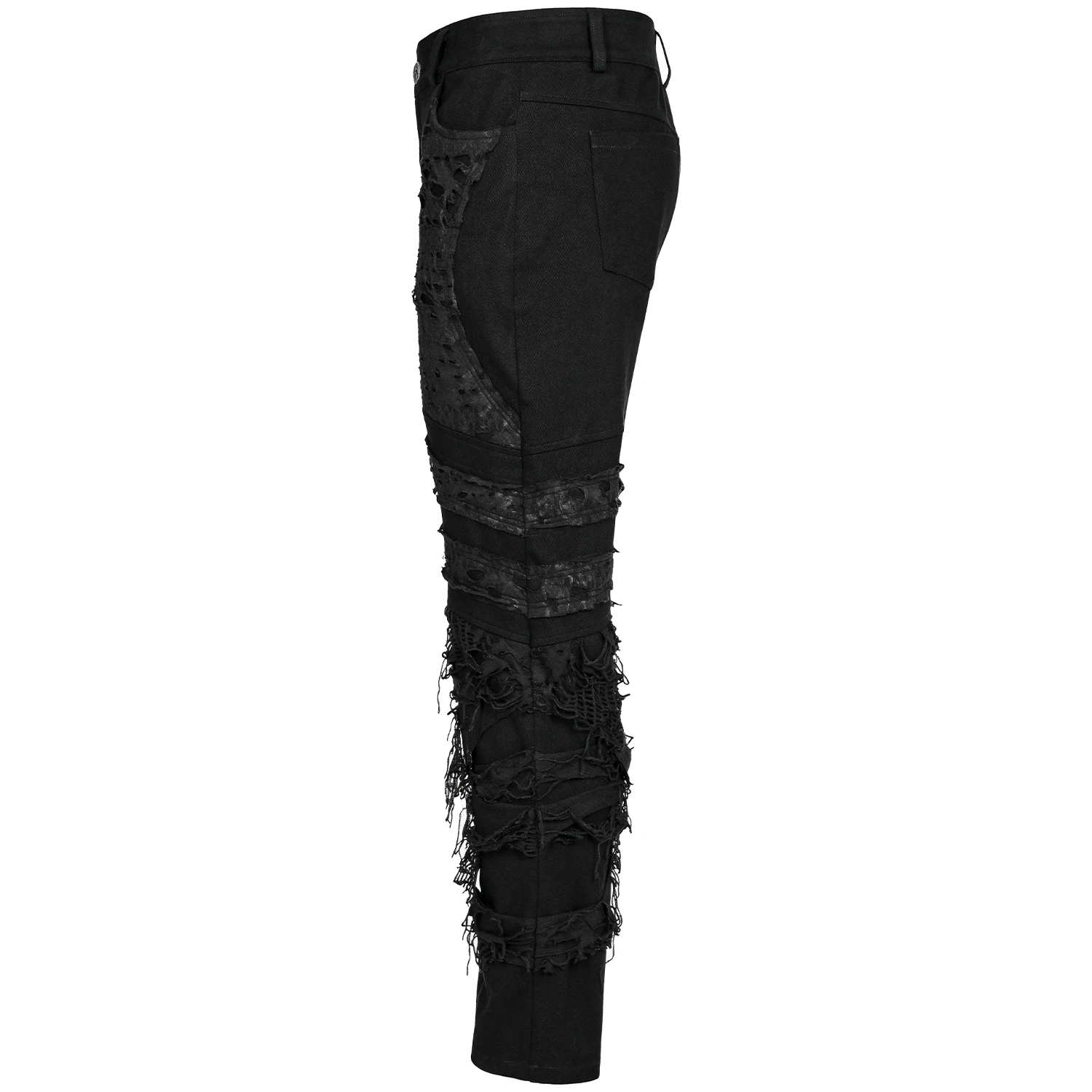 PUNK RAVE Pantalon 'Goth Distressed' Noir 17 PUNK RAVE Pantalon 'Goth Distressed' Noir – Image 15