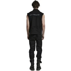 PUNK RAVE Pantalon 'Goth Distressed' Noir 23 PUNK RAVE Pantalon 'Goth Distressed' Noir -ALCHEMY GOTHIC shop pantalon goth distressed noir 2