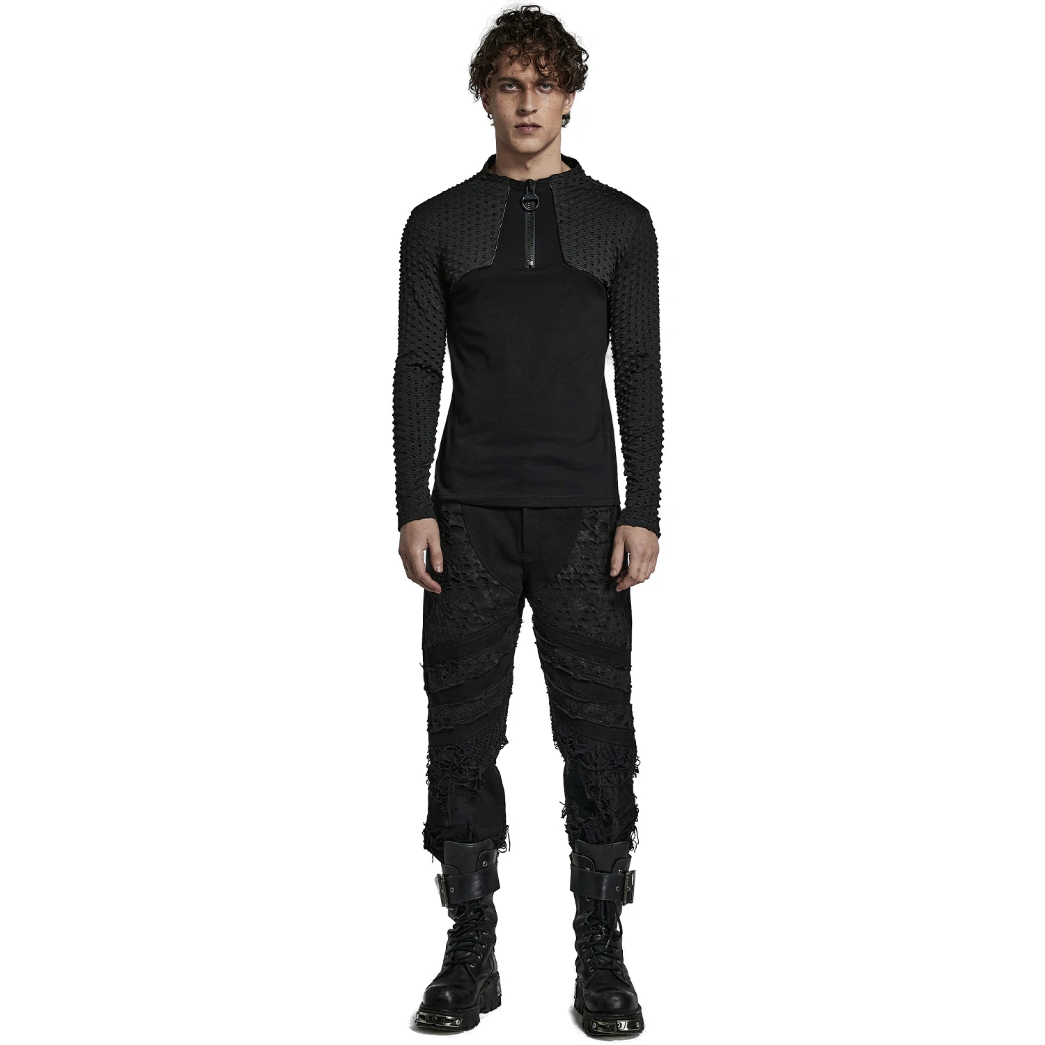 PUNK RAVE Pantalon 'Goth Distressed' Noir 8 PUNK RAVE Pantalon 'Goth Distressed' Noir – Image 6