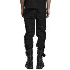 PUNK RAVE Pantalon 'Goth Distressed' Noir 30 PUNK RAVE Pantalon 'Goth Distressed' Noir -ALCHEMY GOTHIC shop pantalon goth distressed noir 9