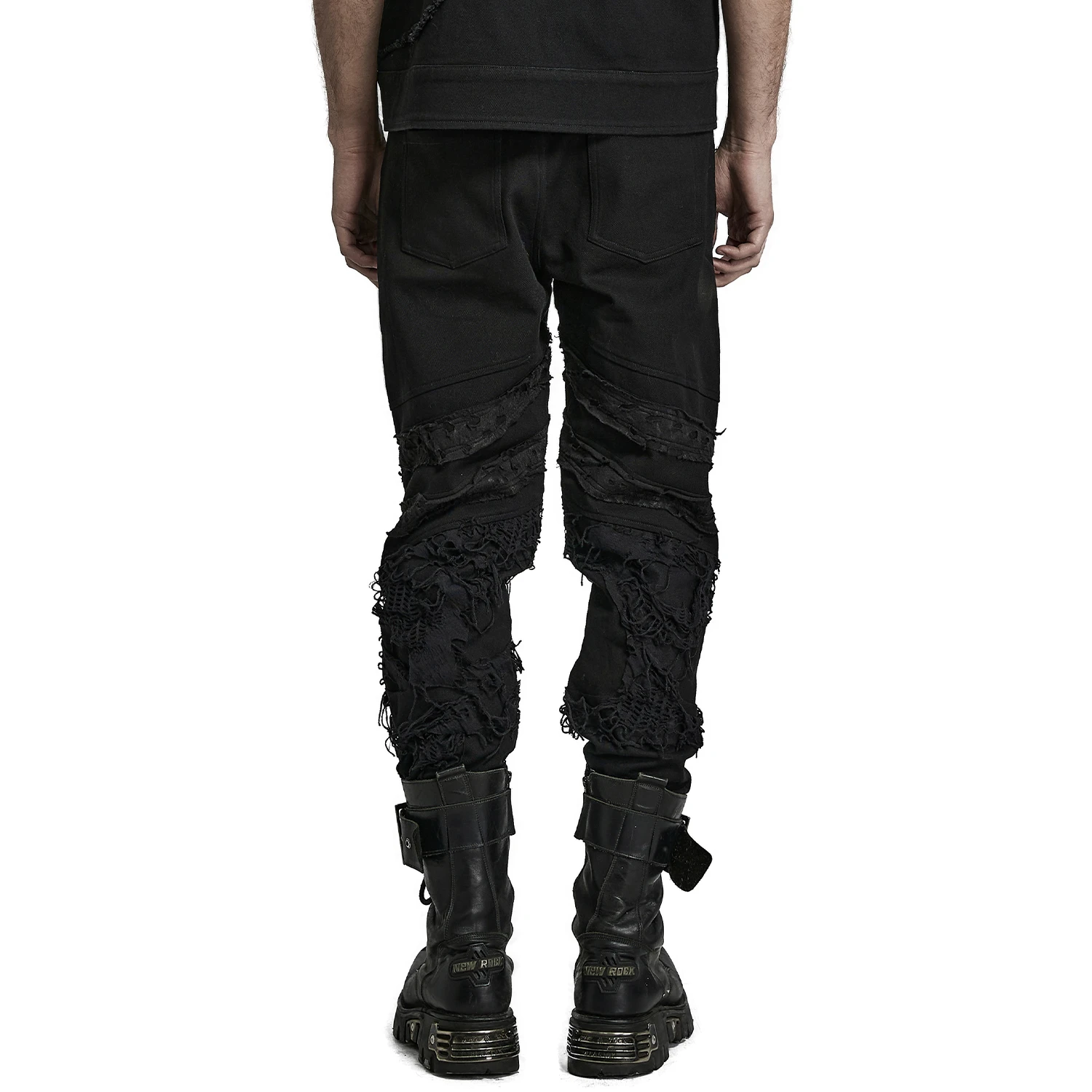 PUNK RAVE Pantalon 'Goth Distressed' Noir 12 PUNK RAVE Pantalon 'Goth Distressed' Noir – Image 10