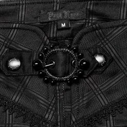 PUNK RAVE Pantalon 'Goth Plaid' Noir -ALCHEMY GOTHIC shop pantalon goth plaid noir 13