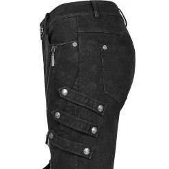 PUNK RAVE Pantalon 'Gothic Trooper' Noir 36 PUNK RAVE Pantalon 'Gothic Trooper' Noir -ALCHEMY GOTHIC shop pantalon gothic trooper noir 14