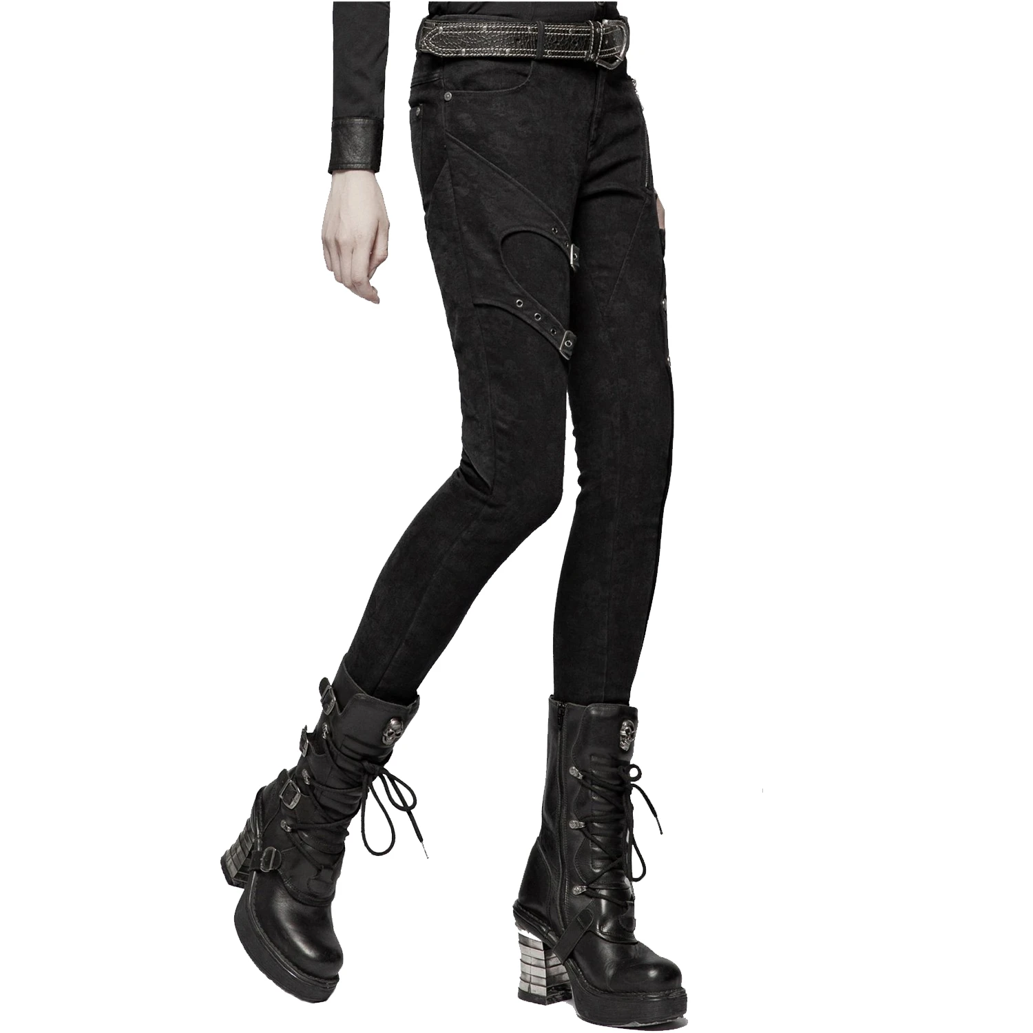 PUNK RAVE Pantalon 'Gothic Trooper' Noir 10 PUNK RAVE Pantalon 'Gothic Trooper' Noir – Image 8
