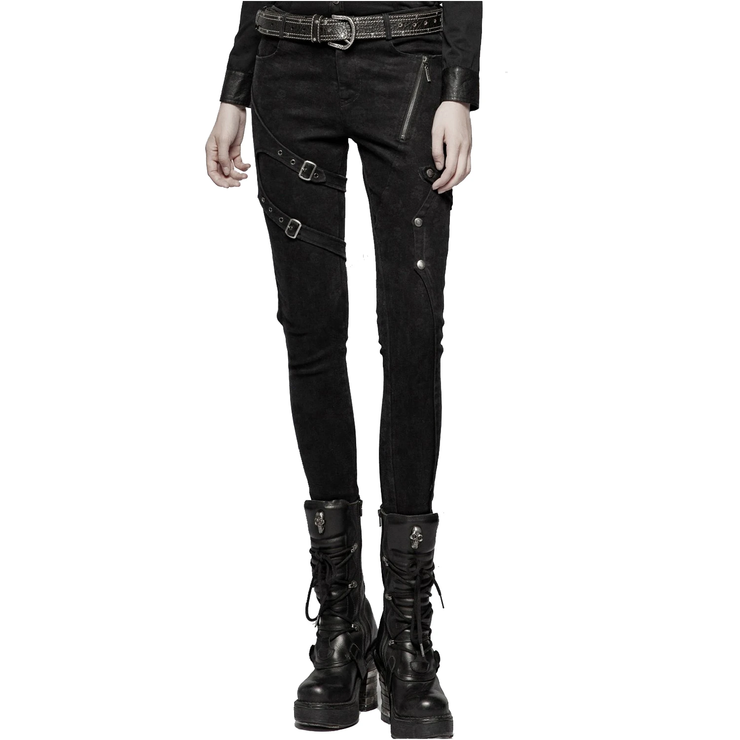 PUNK RAVE Pantalon 'Gothic Trooper' Noir 3 PUNK RAVE Pantalon 'Gothic Trooper' Noir