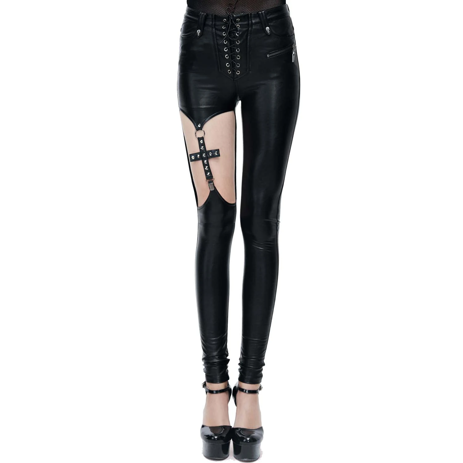 DEVIL FASHION Pantalon 'Hecate' Noir 3 DEVIL FASHION Pantalon 'Hecate' Noir