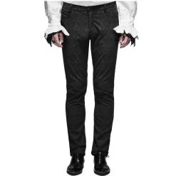 DEVIL FASHION Pantalon 'Ishmael' En Jacquard Noir
