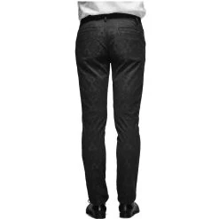 DEVIL FASHION Pantalon 'Ishmael' En Jacquard Noir 11 DEVIL FASHION Pantalon 'Ishmael' En Jacquard Noir -ALCHEMY GOTHIC shop pantalon ishmael en jacquard noir 3