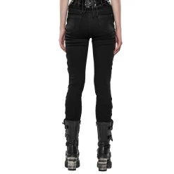 PUNK RAVE Pantalon 'Kera' Noir -ALCHEMY GOTHIC shop pantalon kera noir 9
