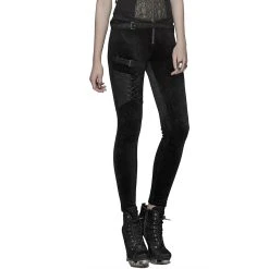 PUNK RAVE Pantalon 'Maeve' Noir -ALCHEMY GOTHIC shop pantalon maeve noir 7