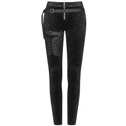 PUNK RAVE Pantalon 'Maeve' Noir -ALCHEMY GOTHIC shop pantalon maeve noir 9