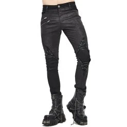 DEVIL FASHION Pantalon 'New Order' Noir -ALCHEMY GOTHIC shop pantalon new order noir 10