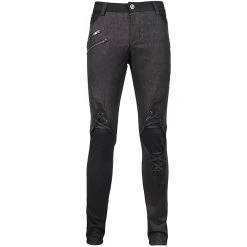 DEVIL FASHION Pantalon 'New Order' Noir -ALCHEMY GOTHIC shop pantalon new order noir 12