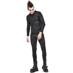 DEVIL FASHION Pantalon 'New Order' Noir -ALCHEMY GOTHIC shop pantalon new order noir 3