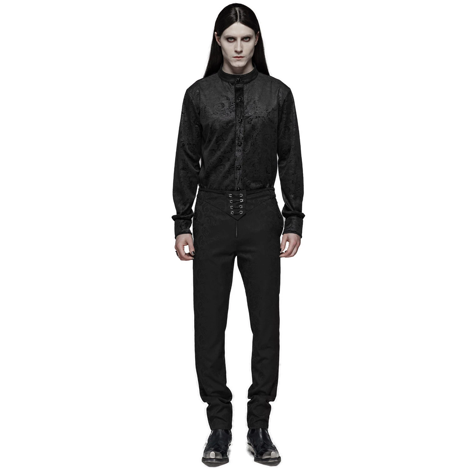 PUNK RAVE Pantalon 'Noctivagus' En Jacquard Noir 4 PUNK RAVE Pantalon 'Noctivagus' En Jacquard Noir – Image 2