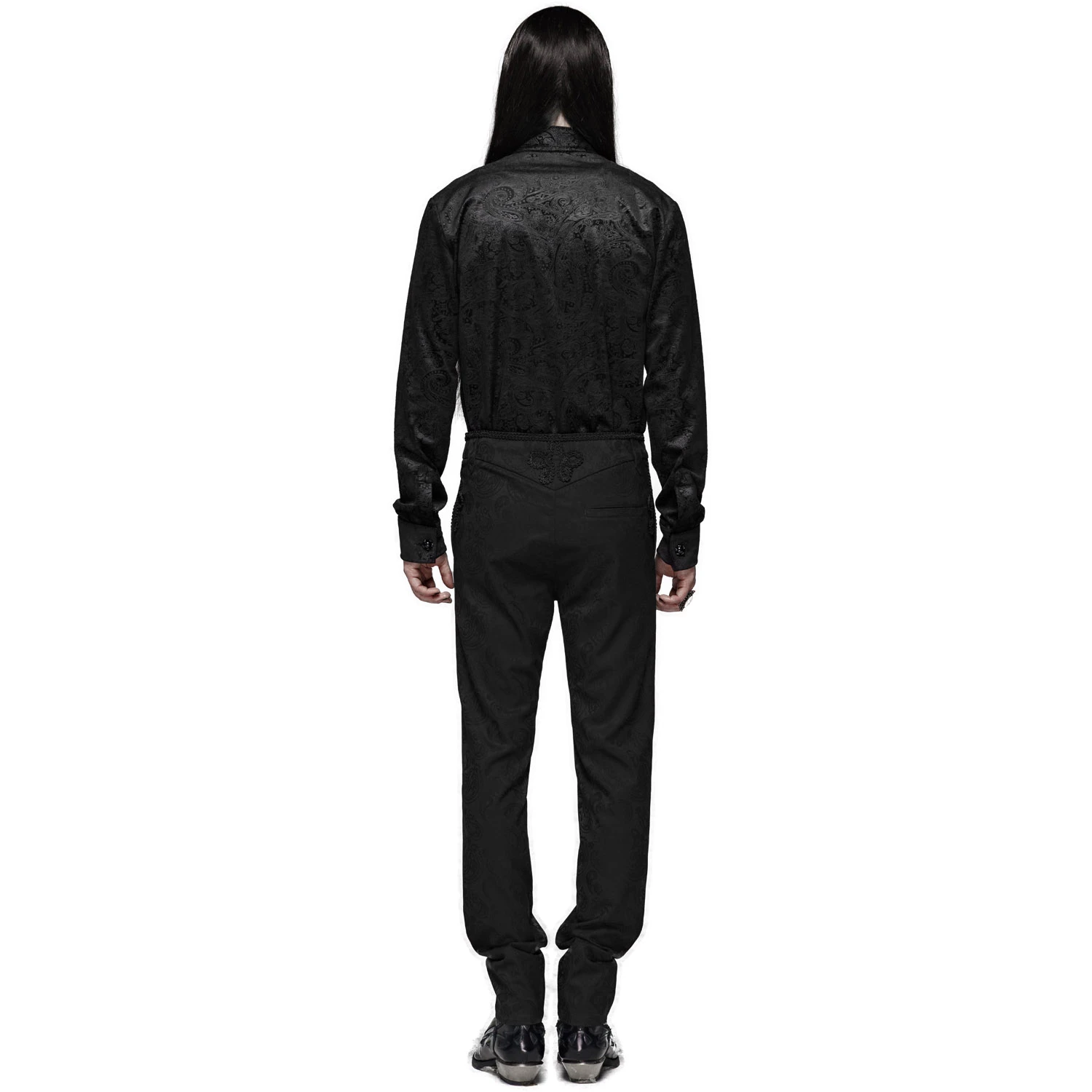 PUNK RAVE Pantalon 'Noctivagus' En Jacquard Noir 5 PUNK RAVE Pantalon 'Noctivagus' En Jacquard Noir – Image 3