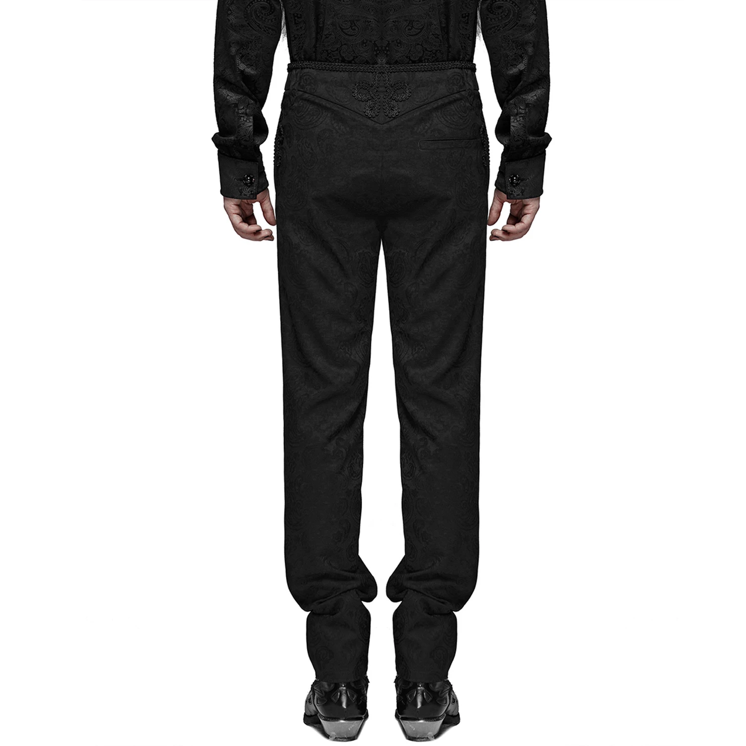PUNK RAVE Pantalon 'Noctivagus' En Jacquard Noir 10 PUNK RAVE Pantalon 'Noctivagus' En Jacquard Noir – Image 8