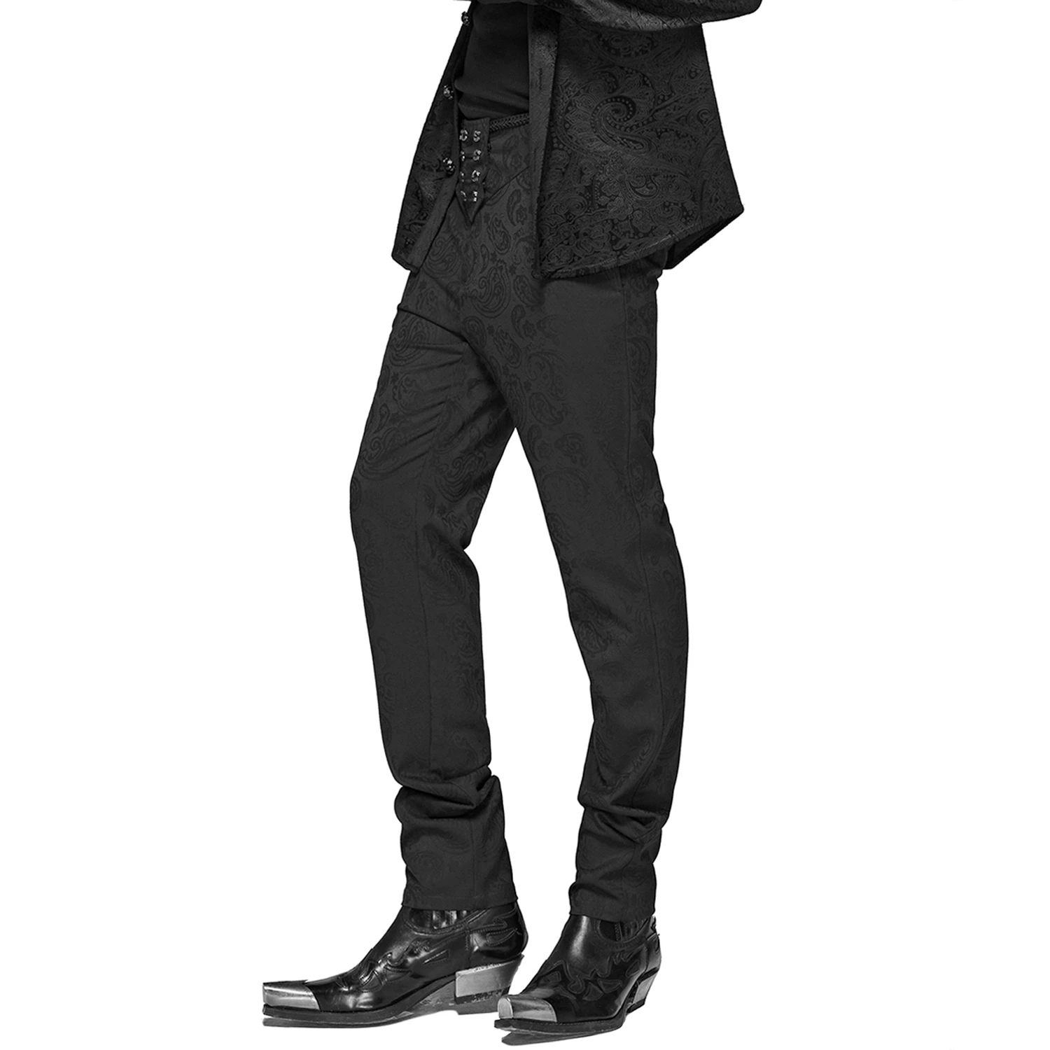 PUNK RAVE Pantalon 'Noctivagus' En Jacquard Noir 11 PUNK RAVE Pantalon 'Noctivagus' En Jacquard Noir – Image 9