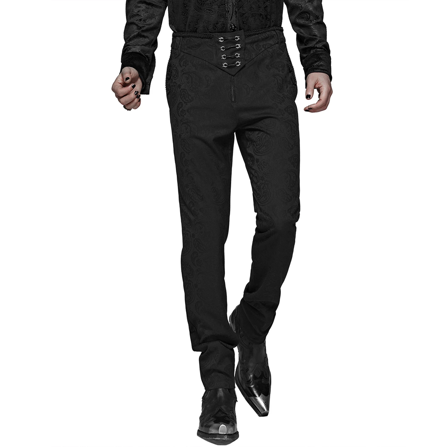 PUNK RAVE Pantalon 'Noctivagus' En Jacquard Noir 12 PUNK RAVE Pantalon 'Noctivagus' En Jacquard Noir – Image 10