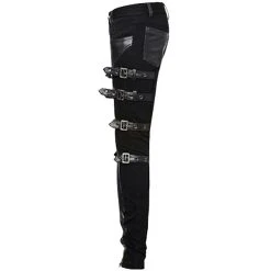 PUNK RAVE Pantalon 'Osiris' Noir -ALCHEMY GOTHIC shop pantalon osiris noir 12