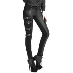 PUNK RAVE Pantalon 'Osiris' Noir -ALCHEMY GOTHIC shop pantalon osiris noir 7