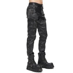 DEVIL FASHION Pantalon 'Painted Titan' Noir -ALCHEMY GOTHIC shop pantalon painted titan noir 10